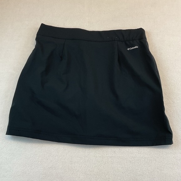 Columbia Skort Womens M Black Pull On Zipper Front Pockets A-Line Golf Tennis - Picture 12 of 12